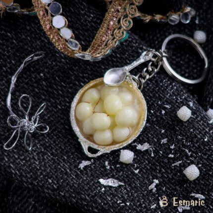 Rasgulla Miniature Keychain