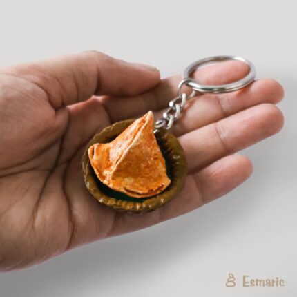 Samosa Miniature Keychain
