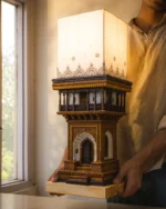 Sehar Haveli Lamp – Miniature Urban Haveli Facade | Handcrafted Heritage Light