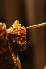 Handcrafted Pavan Putra Hanuman Miniature on Display