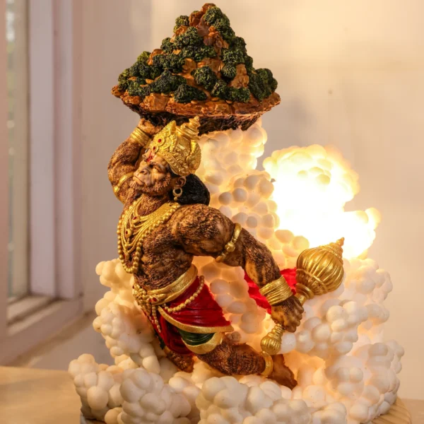 Pavan Putra Hanuman Miniature Carrying Dronagiri Mountain Side View