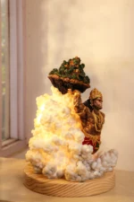 Handcrafted Hanuman Ji Miniature with Sculpted Cloud Detail